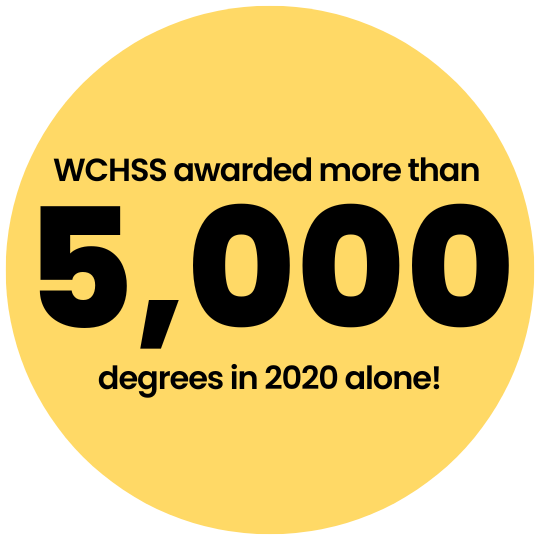 [text] WCHSS awarded more than 5,000 degrees in 2020 alone!