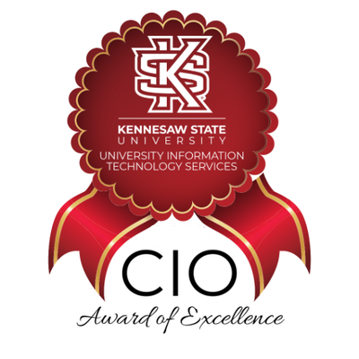 CIO Award of Excellence presented by UITS. Souvenir.