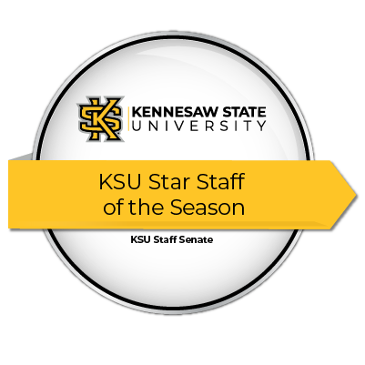 KSU Staff Staff of the Season presented by KSU Staff Senate- Souvenir