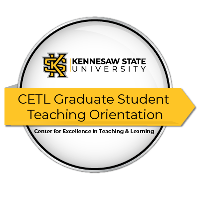 CETL Graduate Student Teaching Orientation presented by CETL. Souvenir