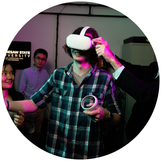 [image] CCSE students using virtual reality